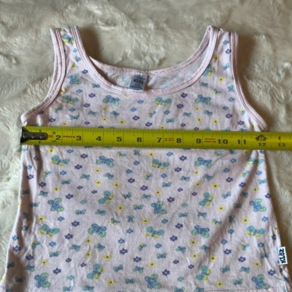 2/$25 Kloz Tanks Tops Pink Floral and Blue with Stars Girls Size 4/5 - Picture 10 of 13